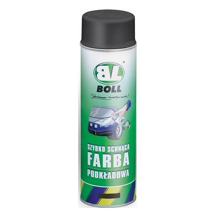 BOLL FARBA PODKŁADOWA 500ML SZYBKOSCHNĄCA AKRYLOWA W AEROZOLU CZARNA / BOLL