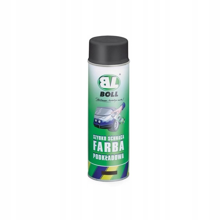 BOLL FARBA PODKŁADOWA 500ML SZYBKOSCHNĄCA AKRYLOWA W AEROZOLU CZARNA / BOLL